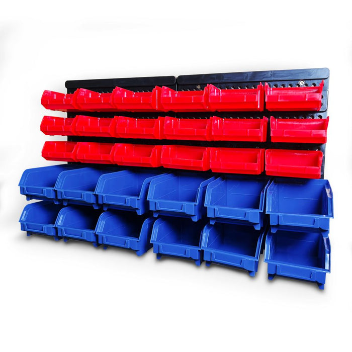 Pittsburgh P30002 30 Bin Wall Mounted Storage System InstalledSide