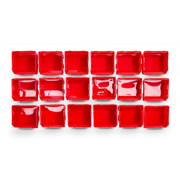 Pittsburgh P30002 30 Bin Wall Mounted Storage System RedBoxes