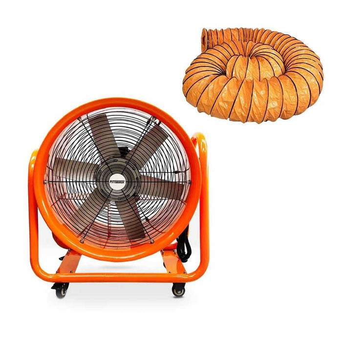 Pittsburgh PVF500 20" Industrial Ventilation Blower + PBR1020 500mm x 10m Ducting Hose Bundle