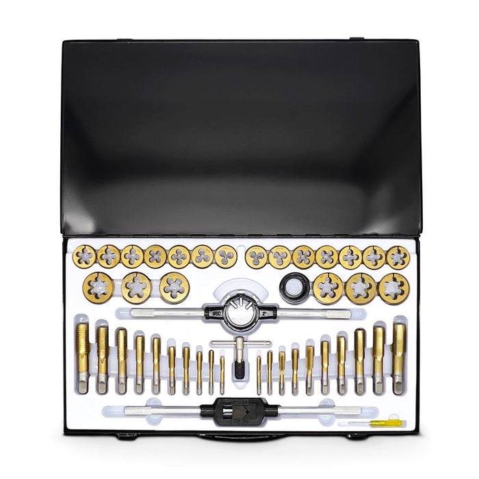 Grip 53300 45 Piece SAE Tungsten Steel Tap & Die Set