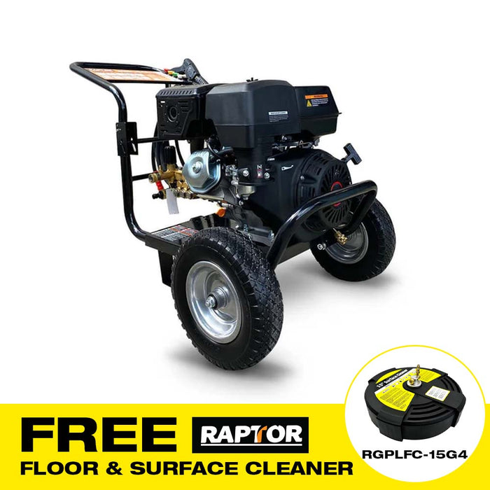 Raptor RGPW3600 3600PSI 13HP 17LPM Petrol Commercial High Pressure Washer Cleaner