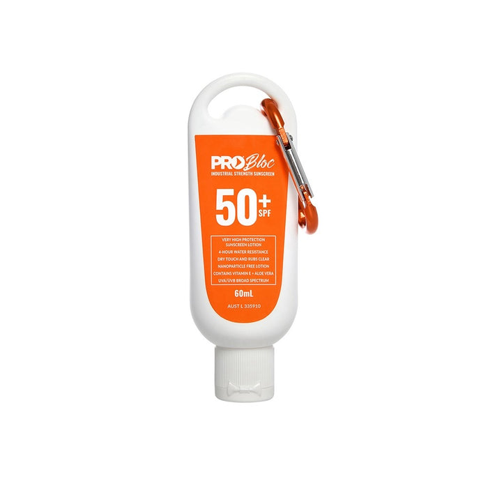 ProChoice SS60C-50 60ml SPF50+ Probloc Sunscreen Squeeze Bottle with Carabiner