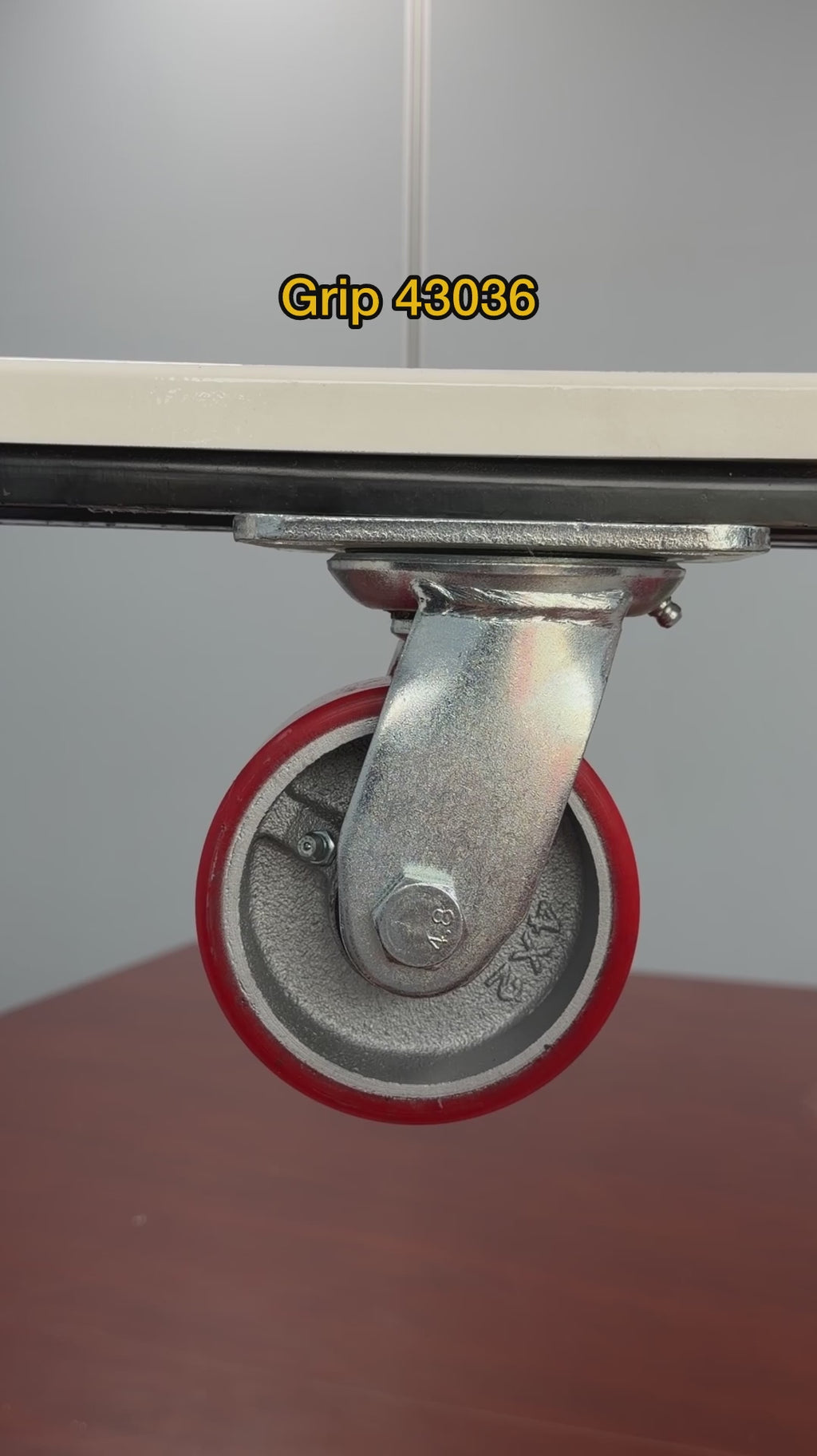 Grip 43036 100mm 230kg Poly Moulded Cast Iron Swivel Castor