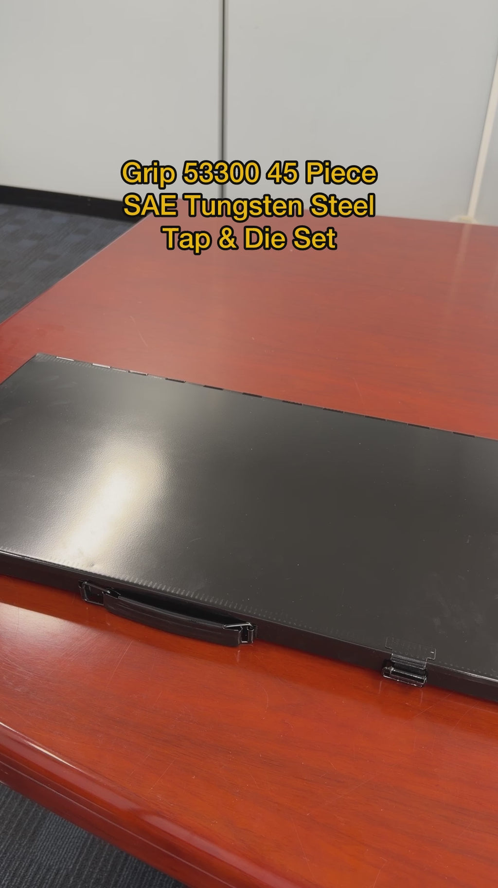 Grip 53300 45 Piece SAE Tungsten Steel Tap & Die Set Video