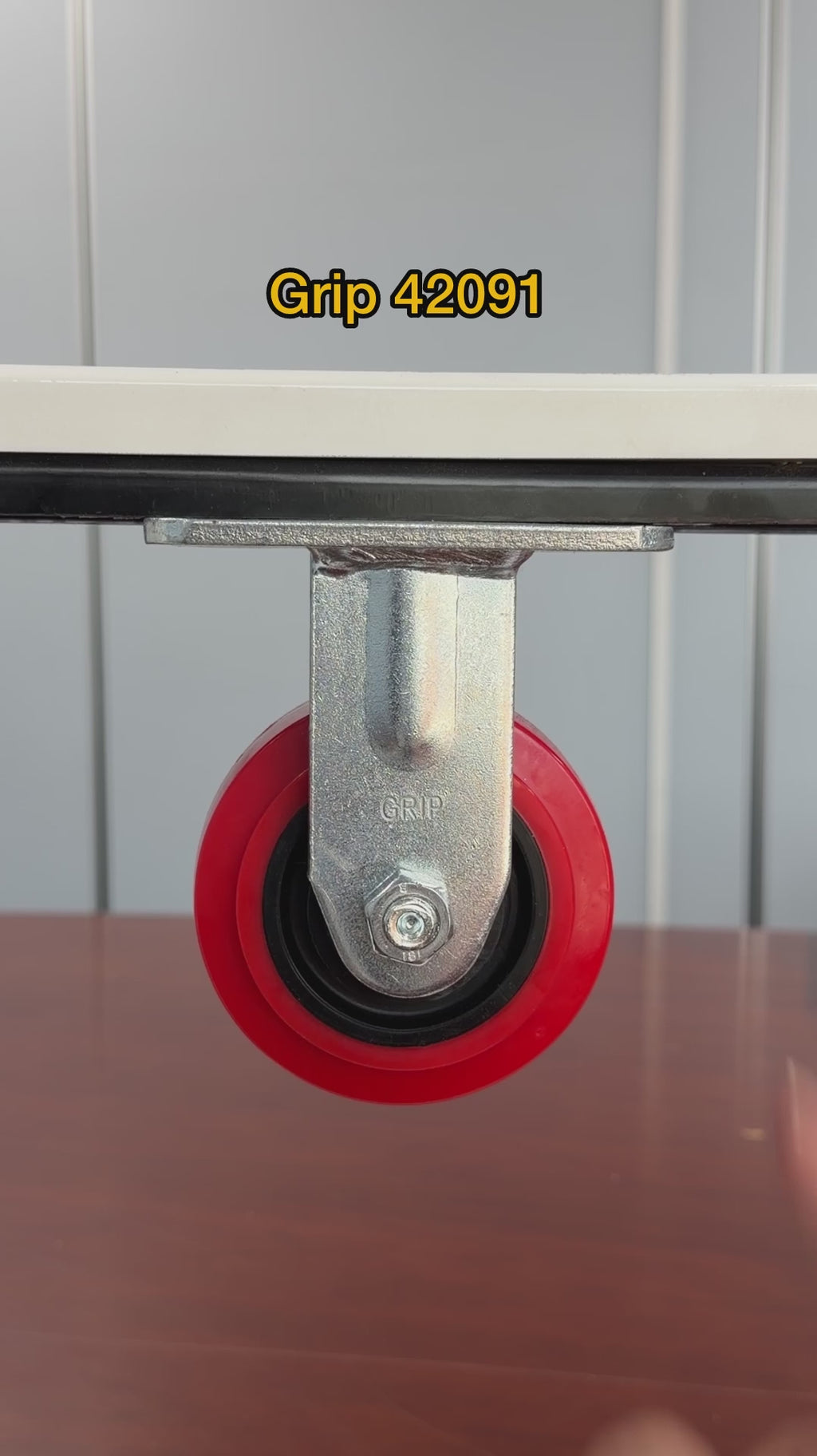 Grip 42091 100mm 230kg Poly Moulded Poly Core Fixed Castor