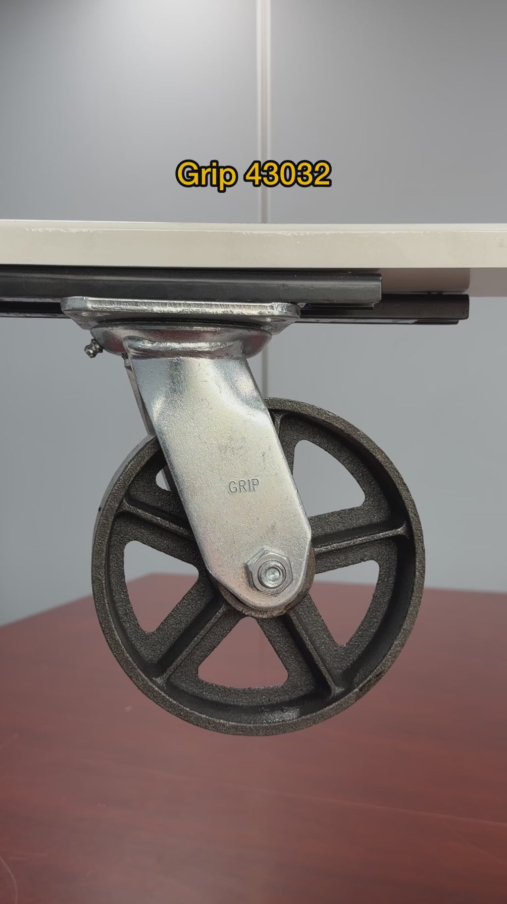 Grip 43032 152mm 600kg Industrial Heavy Duty Cast Iron Swivel Castor