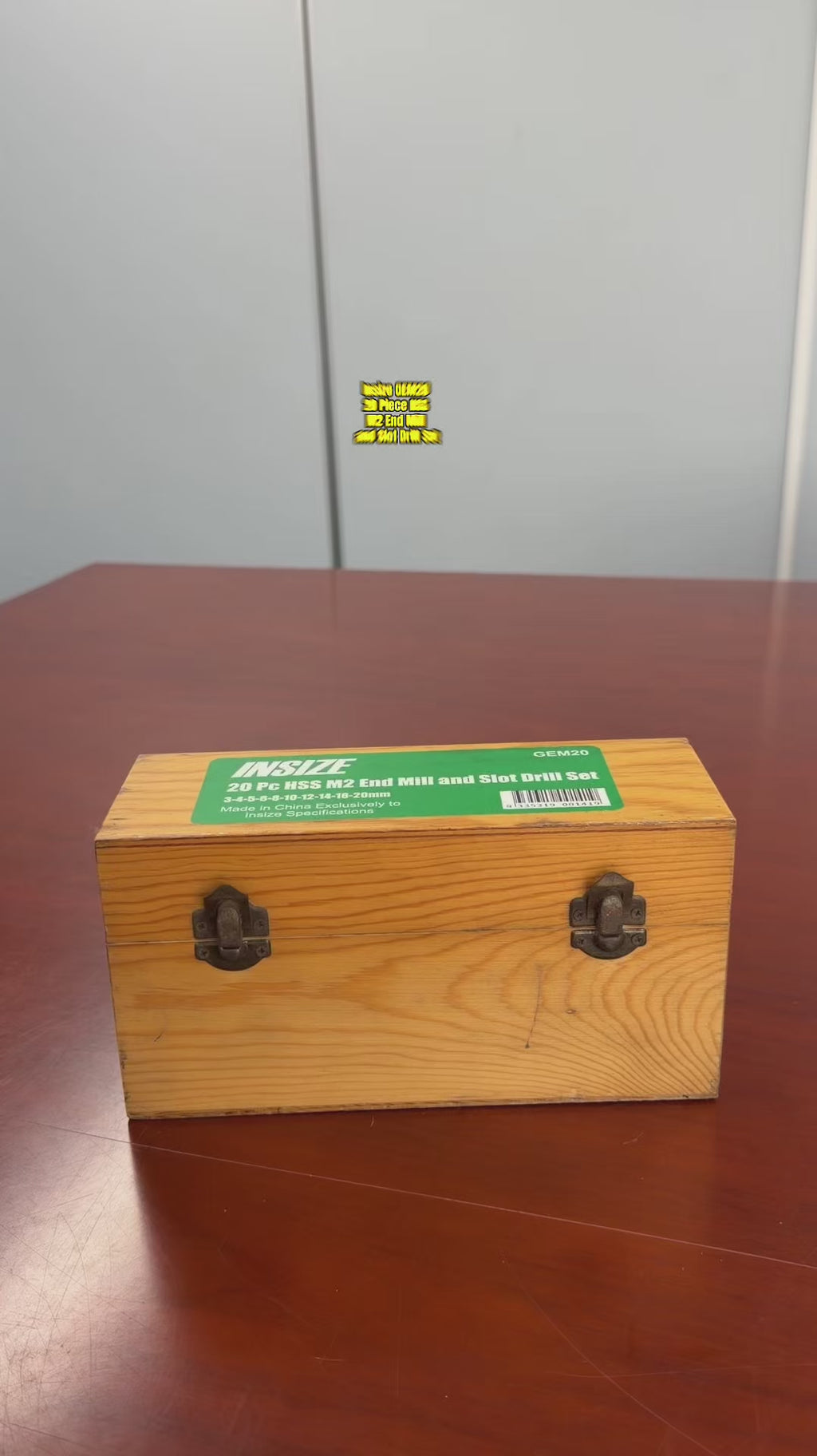 Insize GEM20 20 Piece Hss M2 End Mill And Slot Drill Set