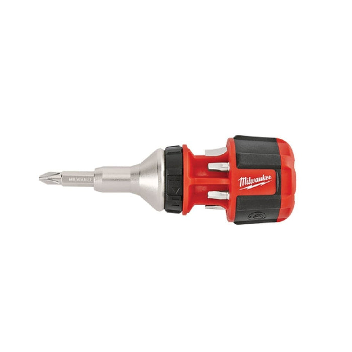 Milwaukee 48222330 8-in-1 Compact Ratchet Multi Bit Driver