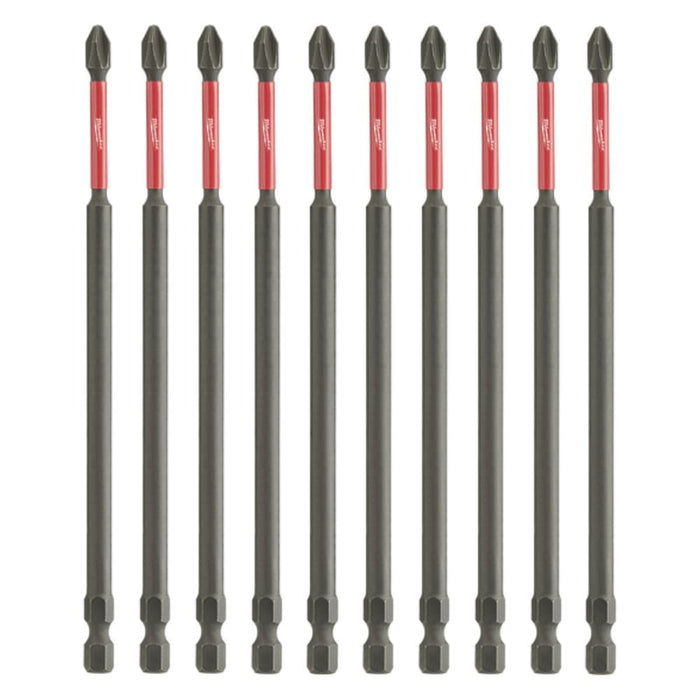 Milwaukee Milwaukee 48324807A 10 Pack PH2 x 150mm (6") Shockwave Phillips Driver Bits