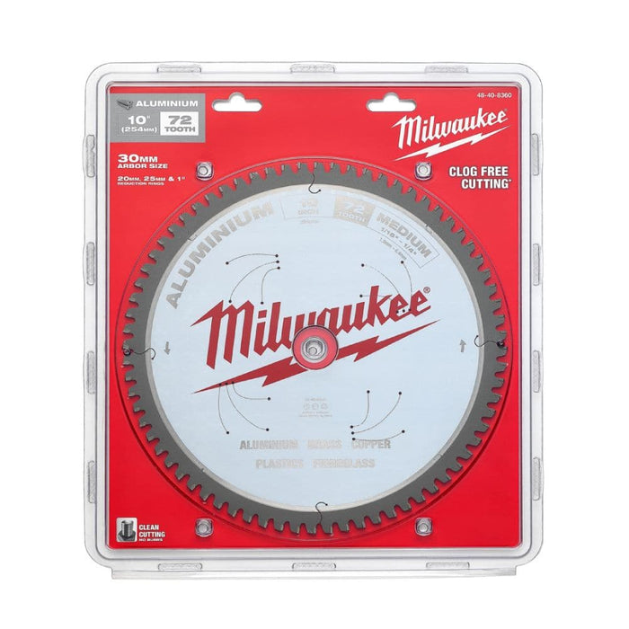 Milwaukee 48408360 254mm (10") 72T Aluminium Circular Saw Blade