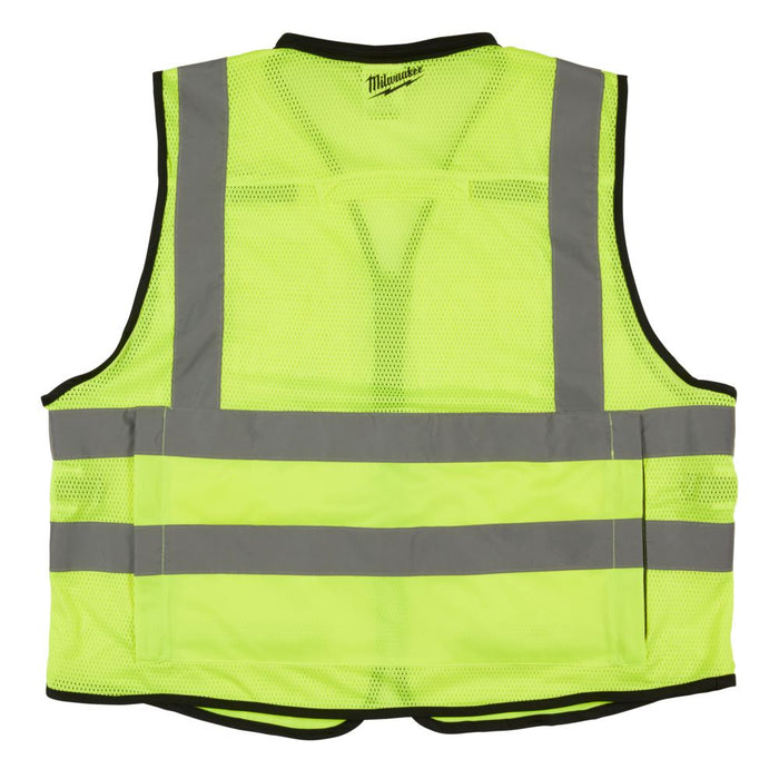 Milwaukee 48735043 2XL/3XL Yellow Premium High Visibility Safety Vest