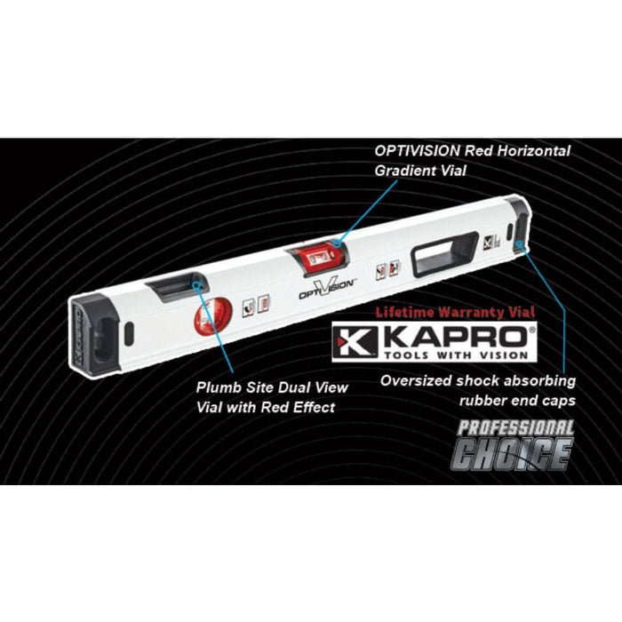 Kapro Kapro 905-40P80 800mm (80cm) OPTIVISION Red Condor Professional Box Level