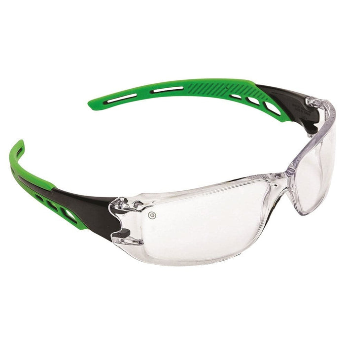 ProChoice 9180  Cirrus Green Arms Safety Glasses with Clear A/F Lens