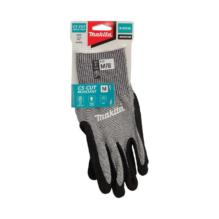 Makita B-90358 Medium C5 Cut Resistant Nitrile Gloves