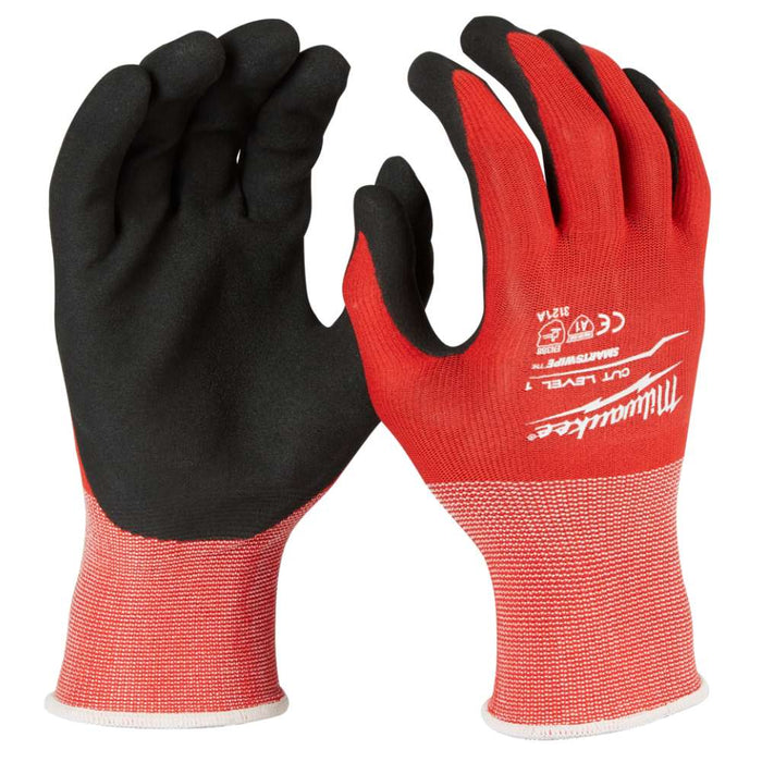 Milwaukee 48228900A 12 Pack Small Cut 1(A) Nitrile Dipped Gloves
