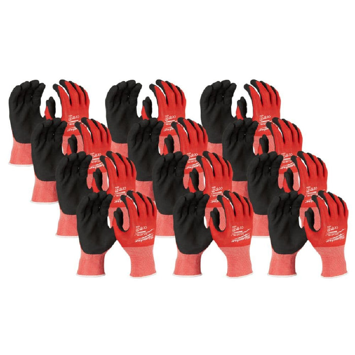 Milwaukee 48228900A 12 Pack Small Cut 1(A) Nitrile Dipped Gloves