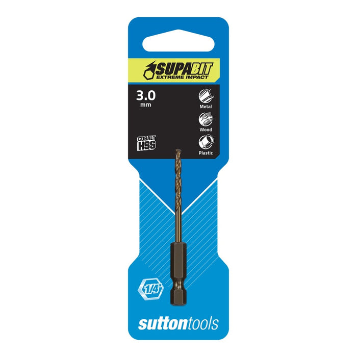 Sutton Tools D2130300 3mm HSS-Supabit Impact Drill Bit