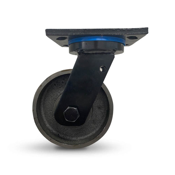 Grip 41964 150mm 1400kg Heavy Duty Cast Iron Swivel Castor Front3