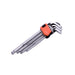 Harden 540609 9 Piece Metric Long Ball-End Hex Key Wrench Set Front