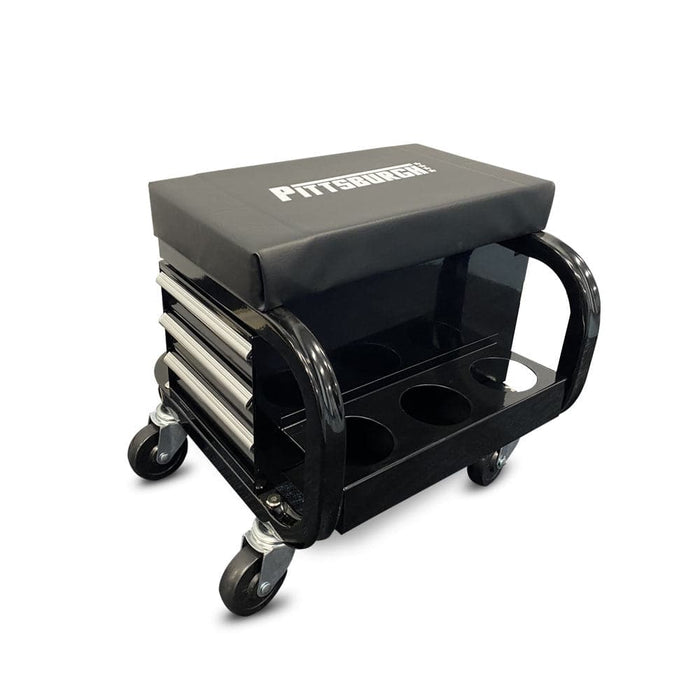 Pittsburgh P20304 3 Drawer Mobile Creeper Roller Seat