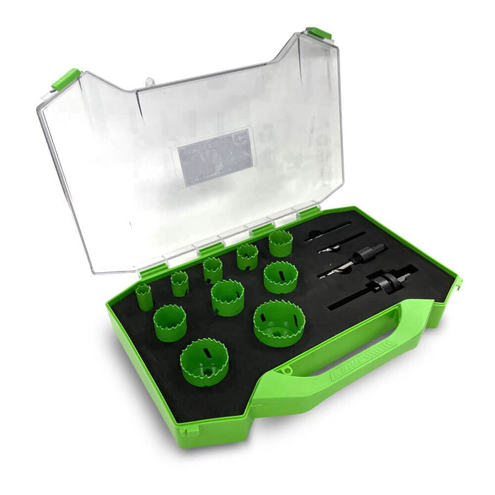 Insize INBMHS14GP 14 Piece Bi Metal Cobalt General Purpose Holesaw Set Side