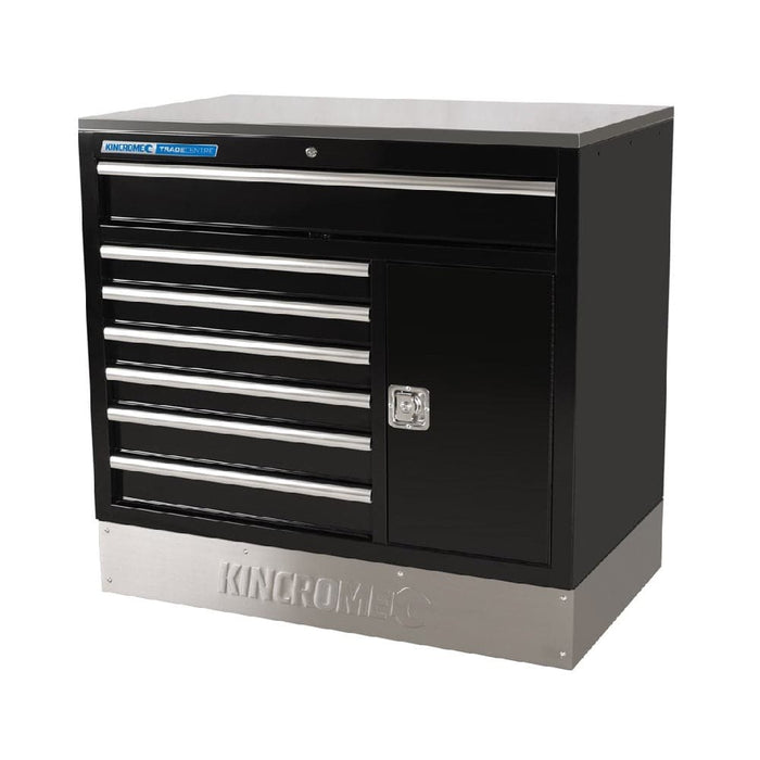 Kincrome K7366 1040mm 7 Drawer Black Work Bench Tool Cabinet