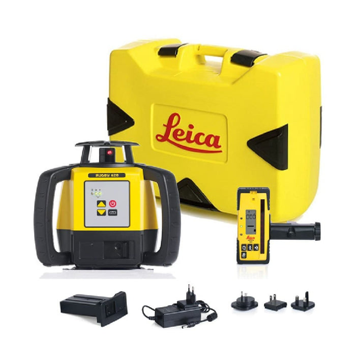 Leica LG6005985R Rugby 620 Laser Level with RodEye 160 Rechargeable Kit