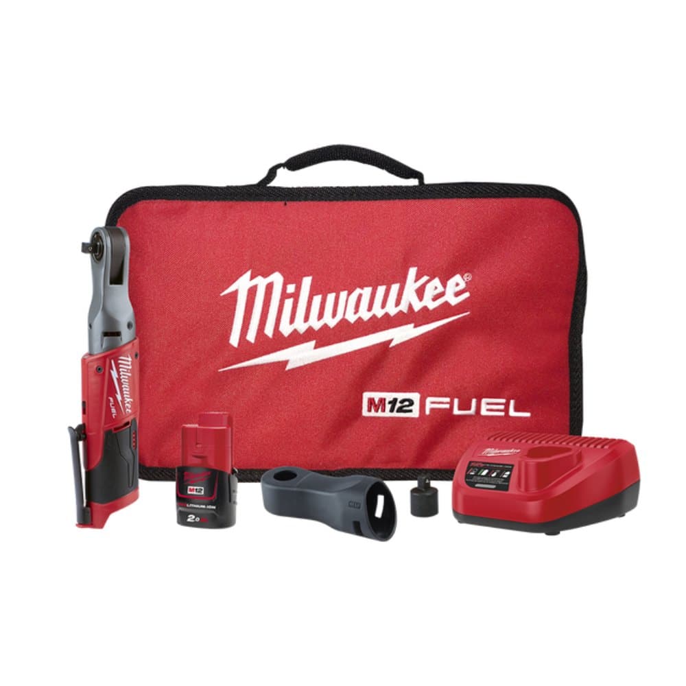 Milwaukee Milwaukee M12FIR38-201B 12V 2.0Ah 3/8" Square FUEL Cordless Ratchet Kit