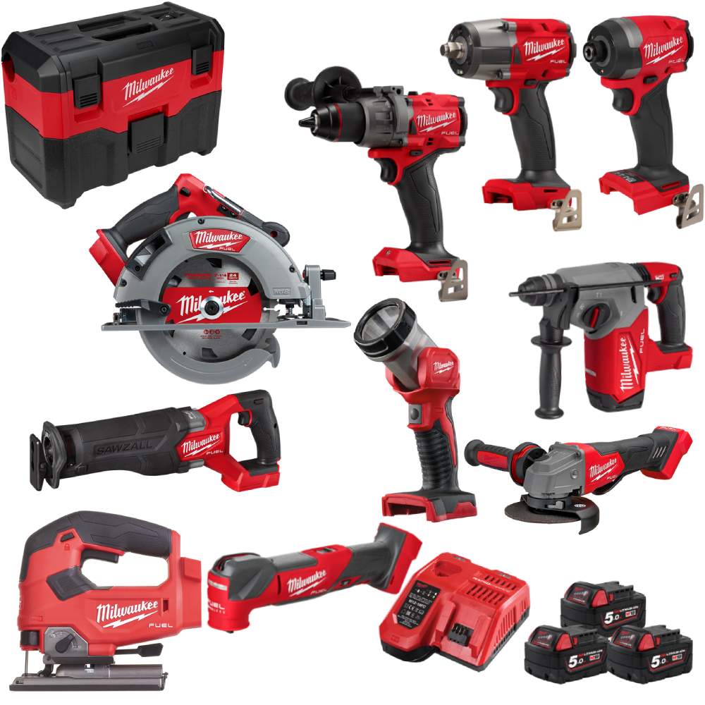 Milwaukee m18 fuel discount 10 piece combo kit