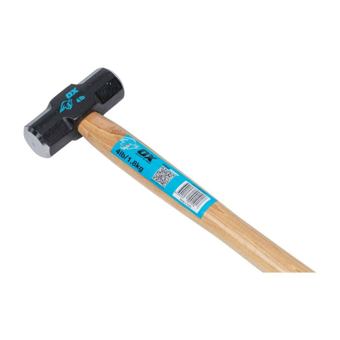 OX Tools OX-P080204 1.8kg (4lb) Hickory Sledge Hammer