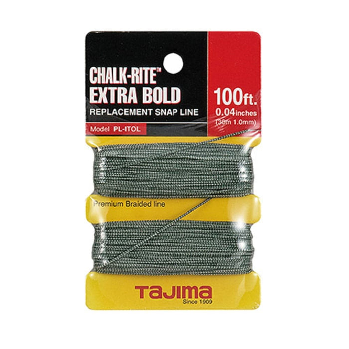 Tajima PLITOL 1mm x 30m (100ft) Chalk-Rite Extra Bold Replacement Chalk Line