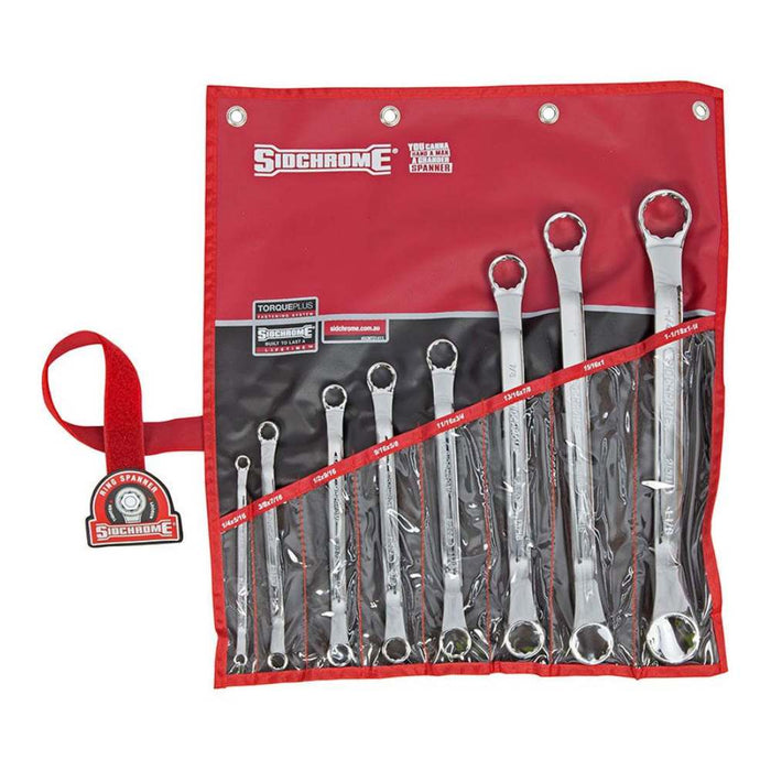 Sidchrome SCMT21413 8 Pieces Imperial Ring Spanner Set