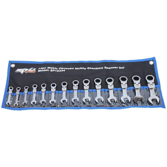 SP-Tools-SP10334-14-Piece-Metric-Geardrive-Flex-Head-Spanner-Set