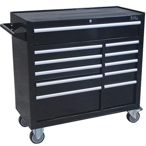 SP-Tools-SP40106-11-Drawer-Black-CUSTOM-Series-Roller-Cabinet