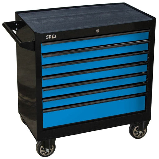 SP-Tools-SP40126-7-Drawer-Black-Blue-SUMO-CUSTOM-Series-Roller-Cabinet