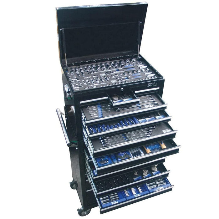 SP-Tools-SP50110-377-Piece-Metric-SAE-15-Drawer-Black-CUSTOM-Series-Roller-Cabinet-Tool-Chest-Kit