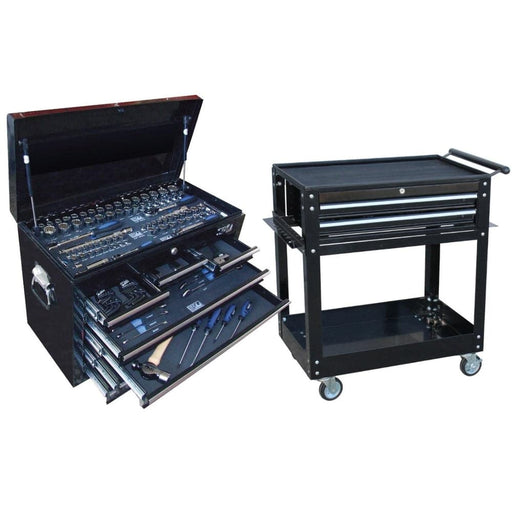 SP-Tools-SP50111-135-Piece-Metric-SAE-9-Drawer-Black-CUSTOM-Series-Trolley-Tool-Chest-Kit