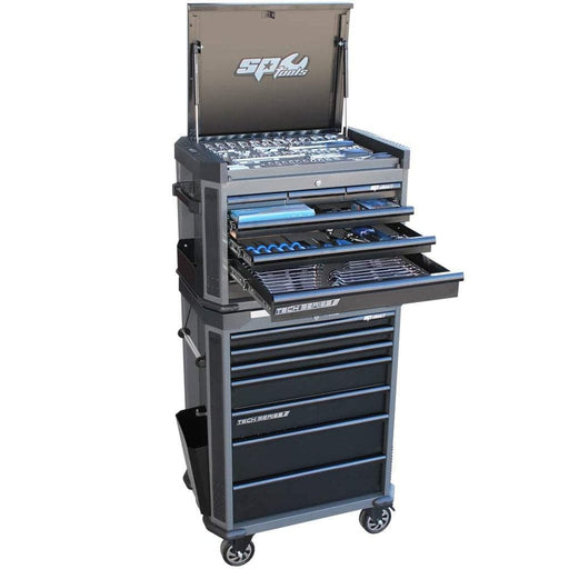 SP-Tools-SP50139D-265-Piece-Metric-14-Drawer-Diamond-Black-TECH-Series-Roller-Cabint-Tool-Chest-Kit