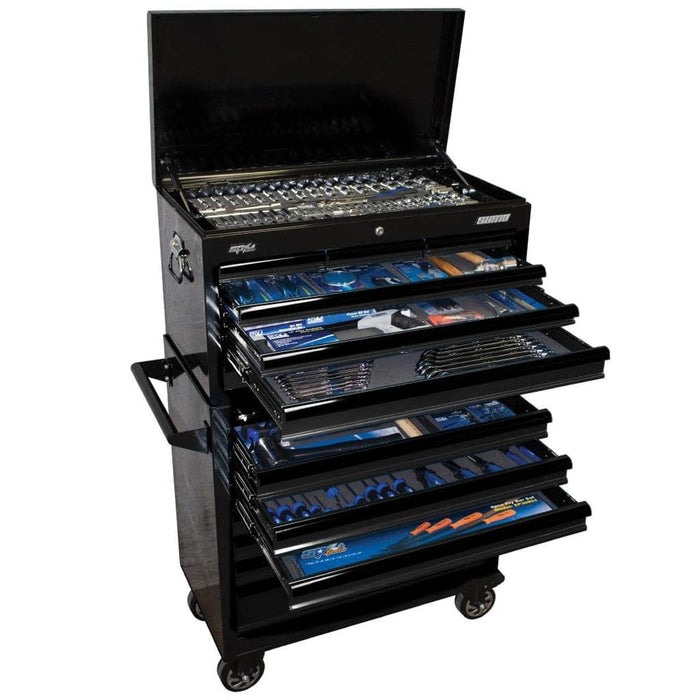 SP-Tools-SP50175-407-Piece-Metric-SAE-14-Drawer-Black-SUMO-Roller-Cabinet-Tool-Chest-Kit