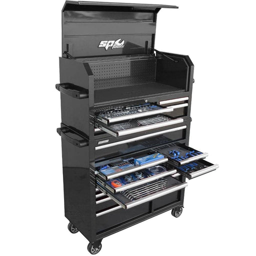 SP-Tools-SP50553-323-Piece-Metric-SAE-18-Drawer-Black-SUMO-Series-Roller-Cabinet-Tool-Chest-Kit