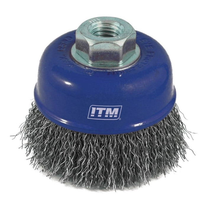 ITM TM7010-100 100mm (4") x M14 Steel Cup Crimped Wire Brush