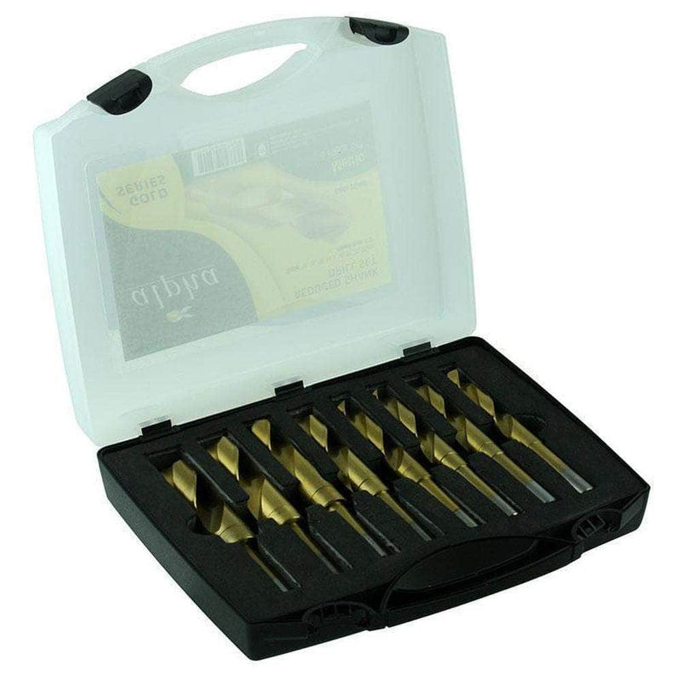 Alpha RSM8 8 Piece 1425mm Metric Reduced Shank Drill Bit Set Tools