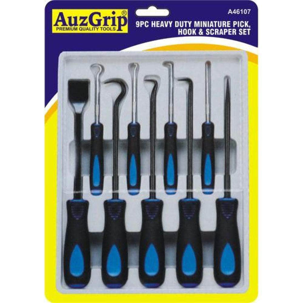 AuzGrip A46107 9 Piece Heavy Duty Pick & Hook Set with Scraper | Tools ...