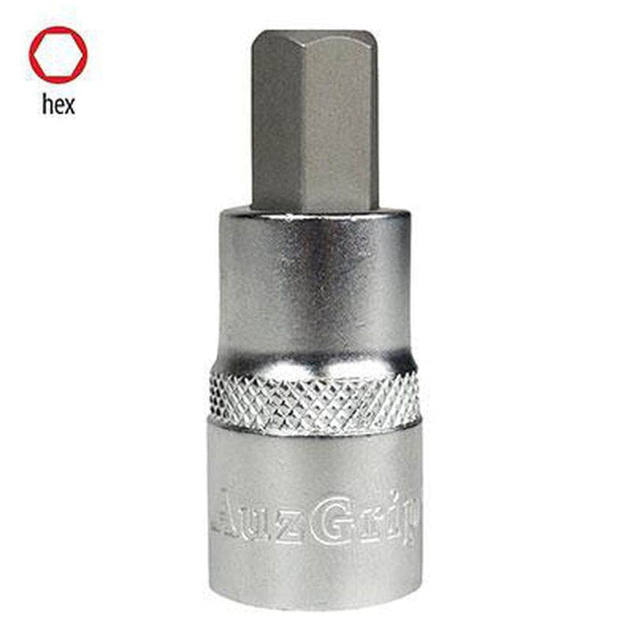 AuzGrip AuzGrip A71072 1/8" SAE 3/8" Square Drive In-Hex Bit Socket