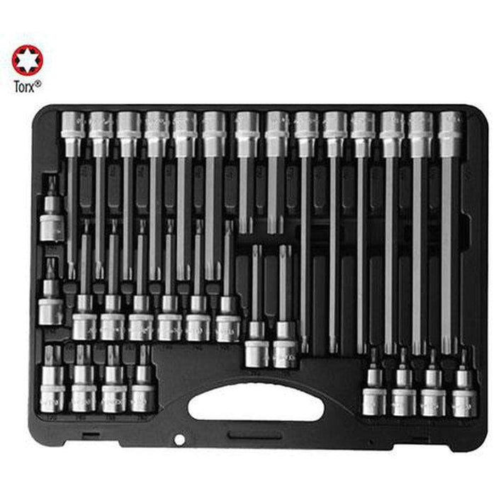 AuzGrip AuzGrip A71150 32 Piece 1/2" Square Driv E-Torx Bit Socket Set