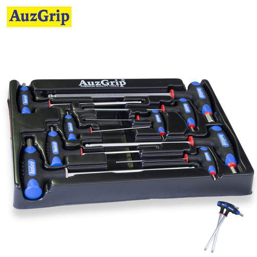 AuzGrip AuzGrip A71340 9 Piece Metric T-Handle Ball Point Hex Key Set