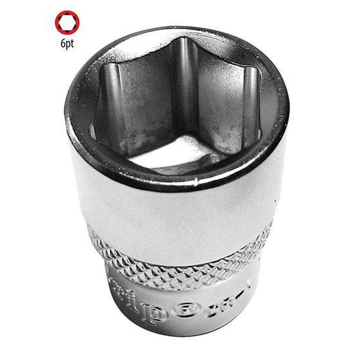 AuzGrip AuzGrip A75529 14mm 6 Point 3/8" Square Drive Chrome Socket