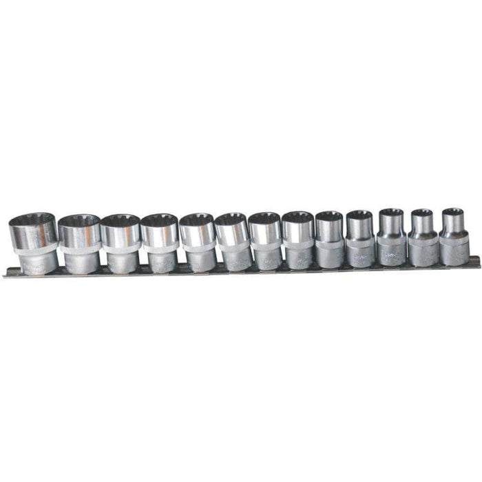 AuzGrip AuzGrip A76050 12 Piece Metric 12 Point 1/2" Square Drive Socket Set