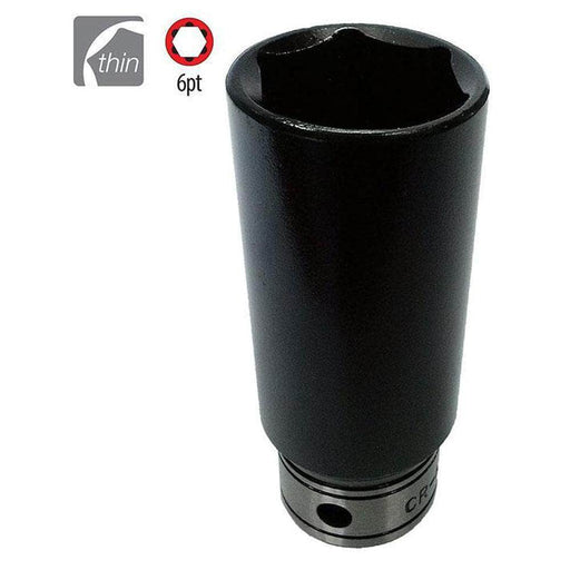 AuzGrip AuzGrip A84361 8mm 6 Point 3/8'' Square Drive Thin wall Deep Impact Socket