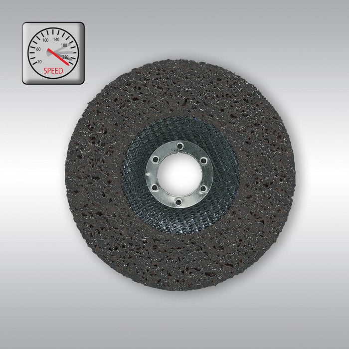 Makita B-28977 115mm (4-1/2") x 22.23mm Black Fibreglass Silicone Carbide Strip Grinding Disc